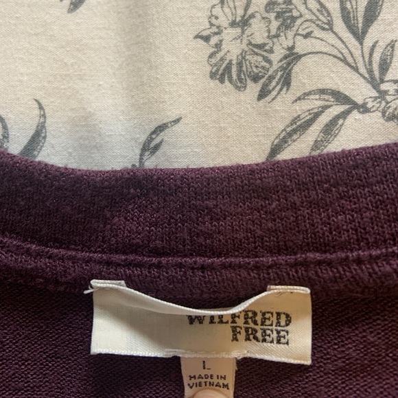 Wilfred plum colour loose fit long jersey top - Picture 2 of 7